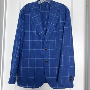 Dan John Blue Plaid Blazer